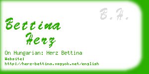 bettina herz business card